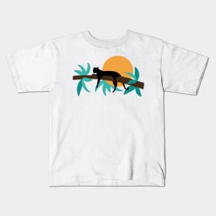 Panther on the three Kids T-Shirt